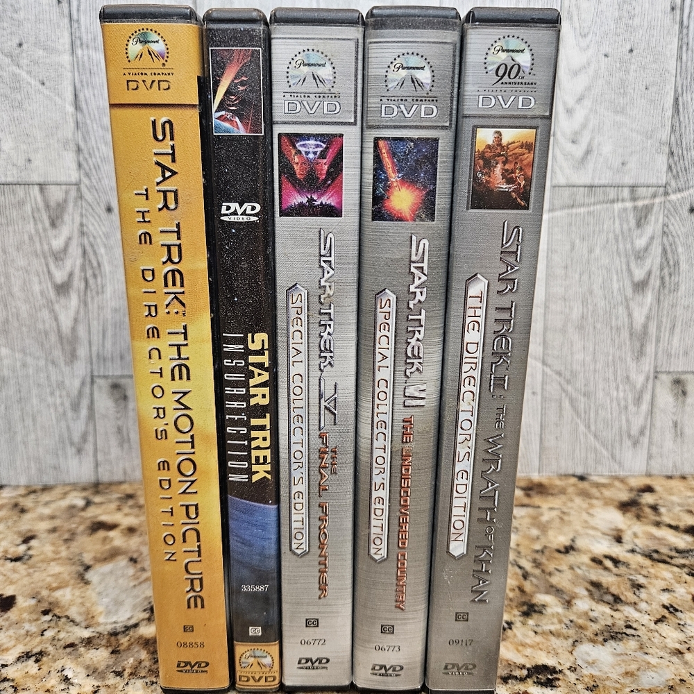 Star Trek DVD Widescreen Collection Lot of 5 Movies Special Collector's Edition